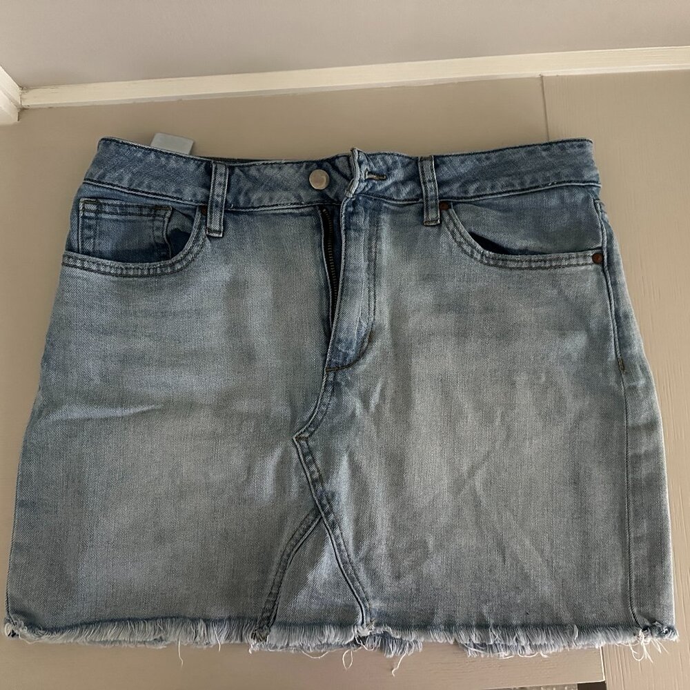 Joe's - Distressed Denim Jean Mini Skirt Size 29